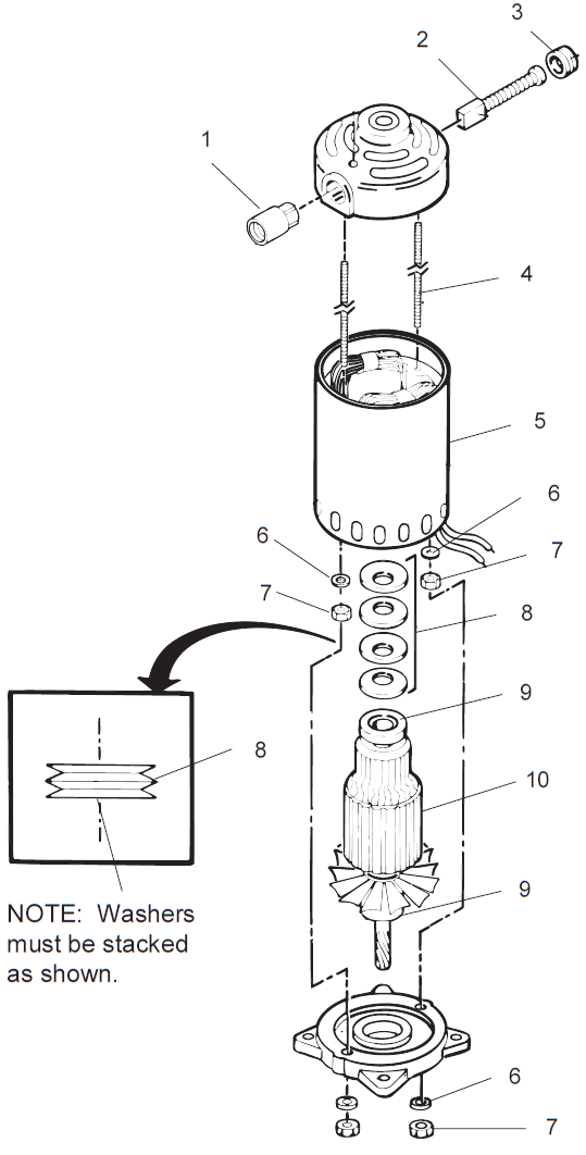 EP2300 Motor Assembly Parts